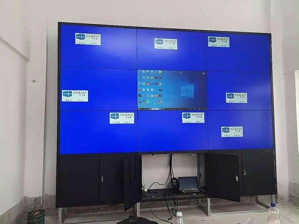 企业展厅9台3.5拼缝液晶拼接屏案例效果展示
