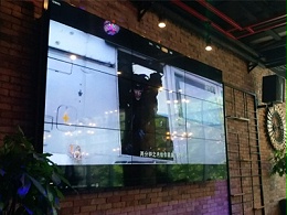 中亿睿55寸液晶拼接屏应用贵州贵阳白鹭小酒馆，助其提升用户体验