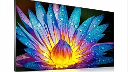 液晶拼接屏边缘融合技术，可实现无缝画面拼接