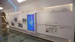 透明屏滑轨应用于四川雅安中铁十一局展厅中心