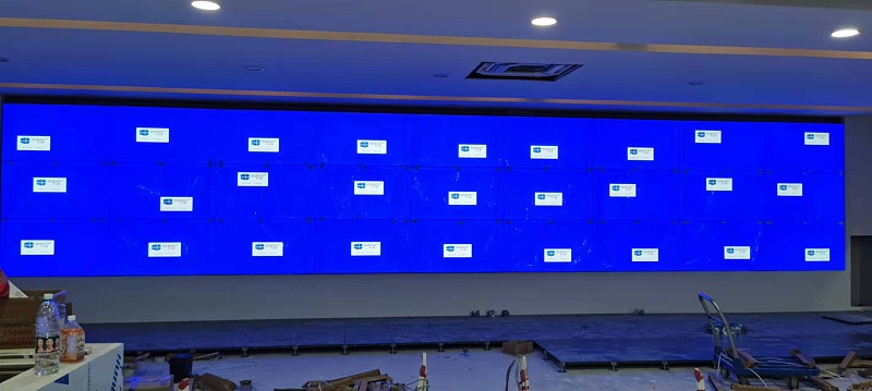 中亿睿55寸1.8mm拼接屏亮相广东广州东区水质净化厂