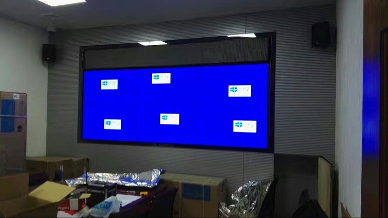 广东汕尾边了港口边防派出所智能化远程监控55寸液晶拼接屏显示系统