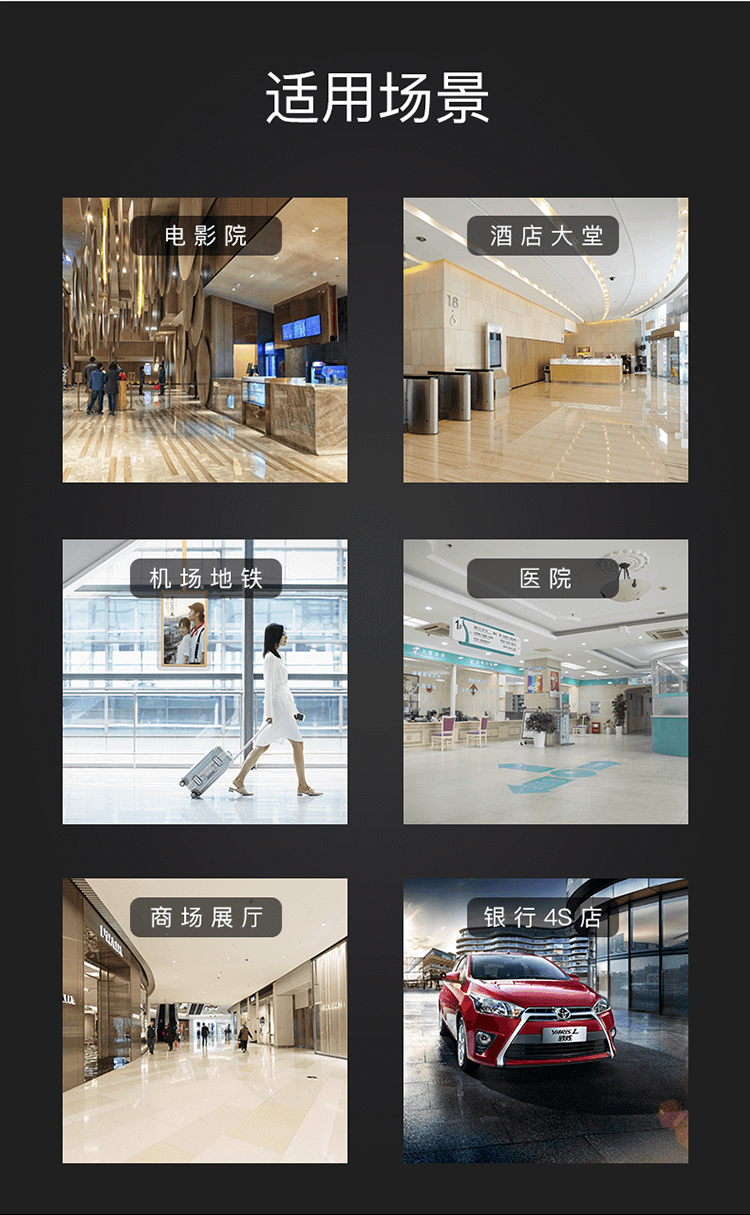吊挂双面广告机应用场景