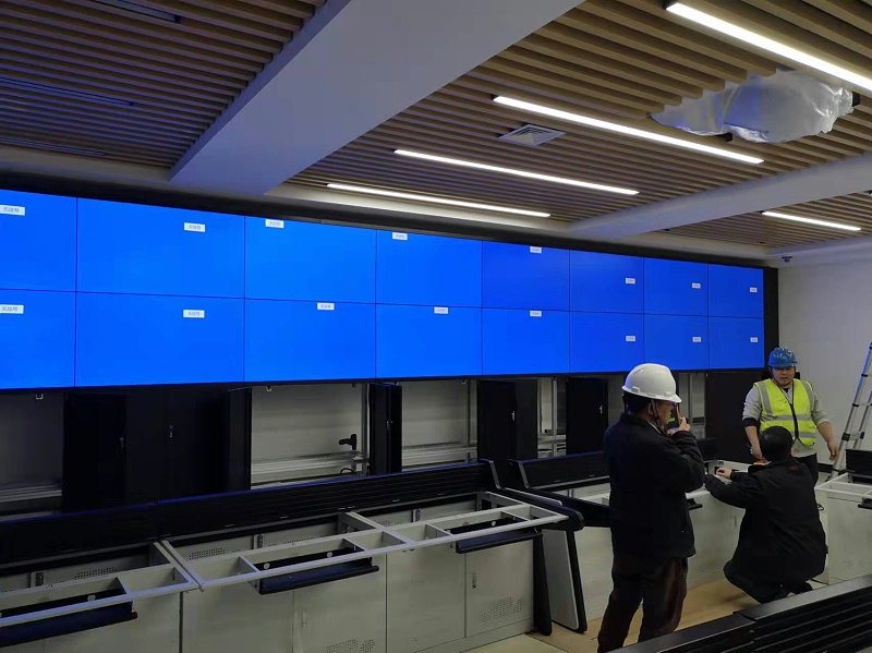 中亿睿55寸拼接屏监控显示系统为广东珠海某企业赋能信息化管理