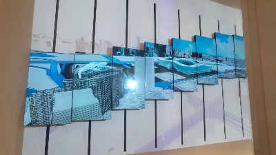 55寸机械矩阵屏入驻中铁逸都美程广场城市展厅打造创意互动营销新模式