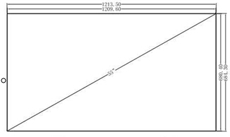 55寸3.5mm液晶拼接屏图纸