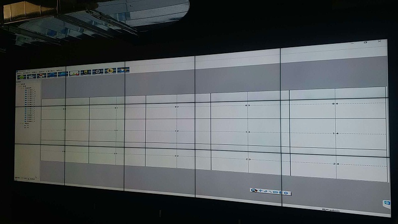 大连小窑湾国际商务综合管廊46寸液晶拼接屏3X5拼接