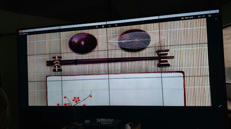 长沙京武浪琴山营销中心46寸3.5mm3X4液晶单元拼接展示